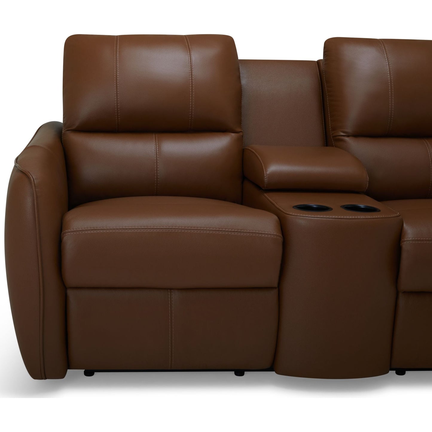 Causeuse inclinable électrique Arlo avec console - Valencia Biscotti