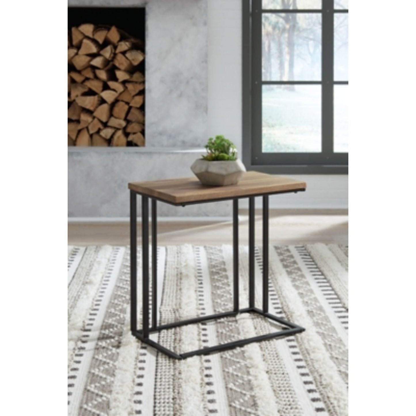 Table d'appoint Bellwick Chair - Naturel/Noir