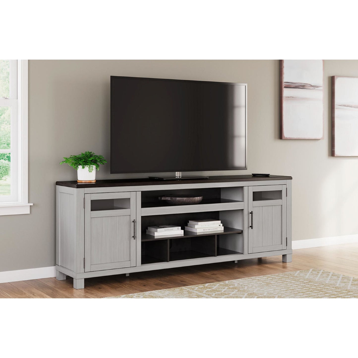 Meuble TV Darborn - Gris/Marron