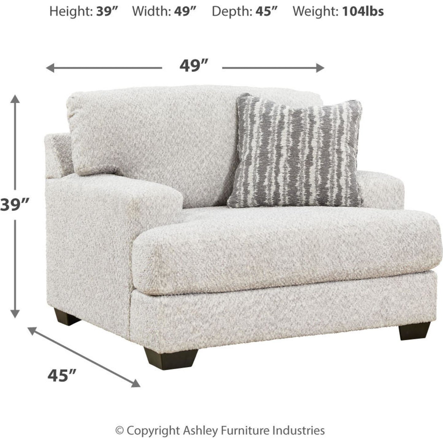 Chaise et demie Brebryan - Flanelle