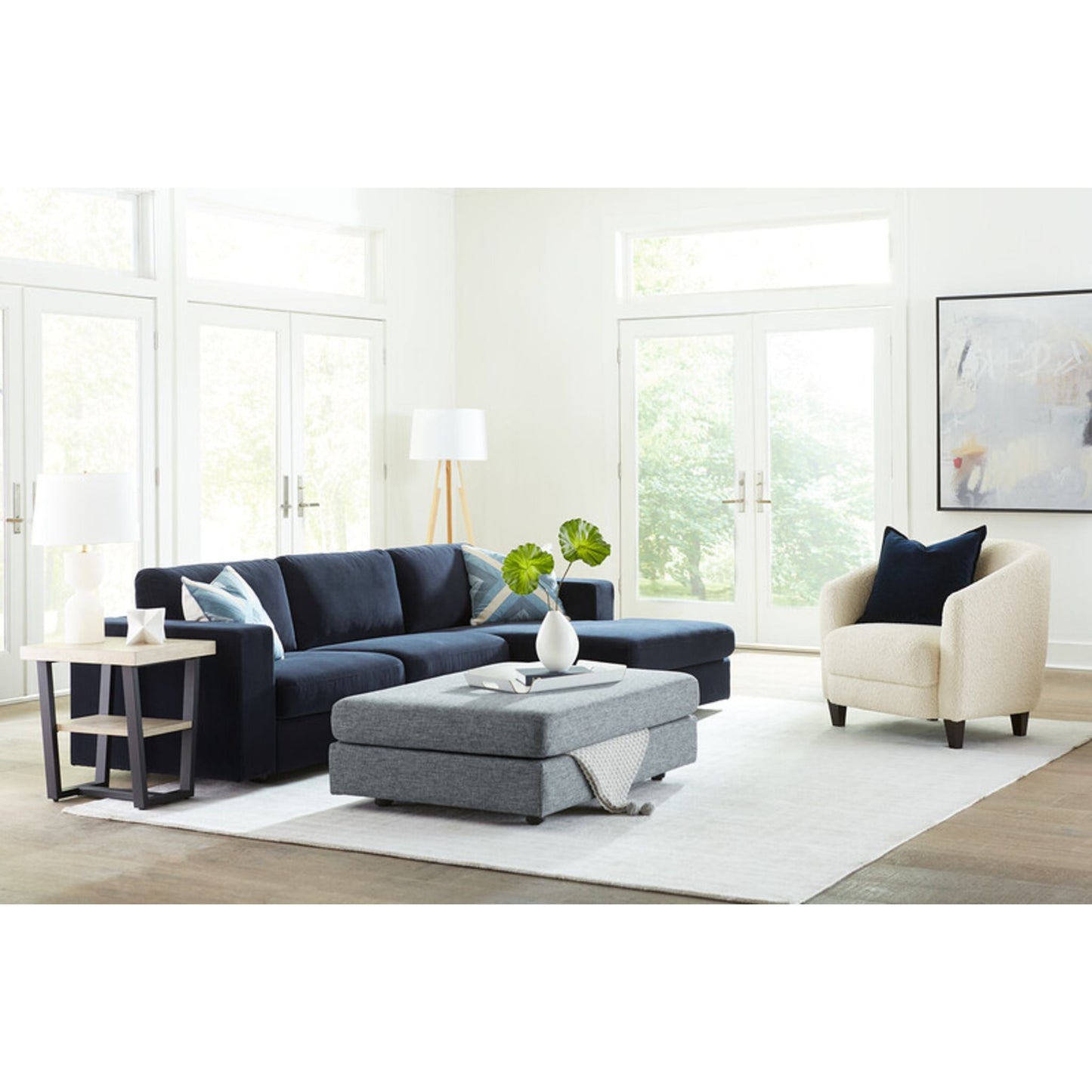 Fauteuil d'appoint Dorset - Peau de mouton naturelle