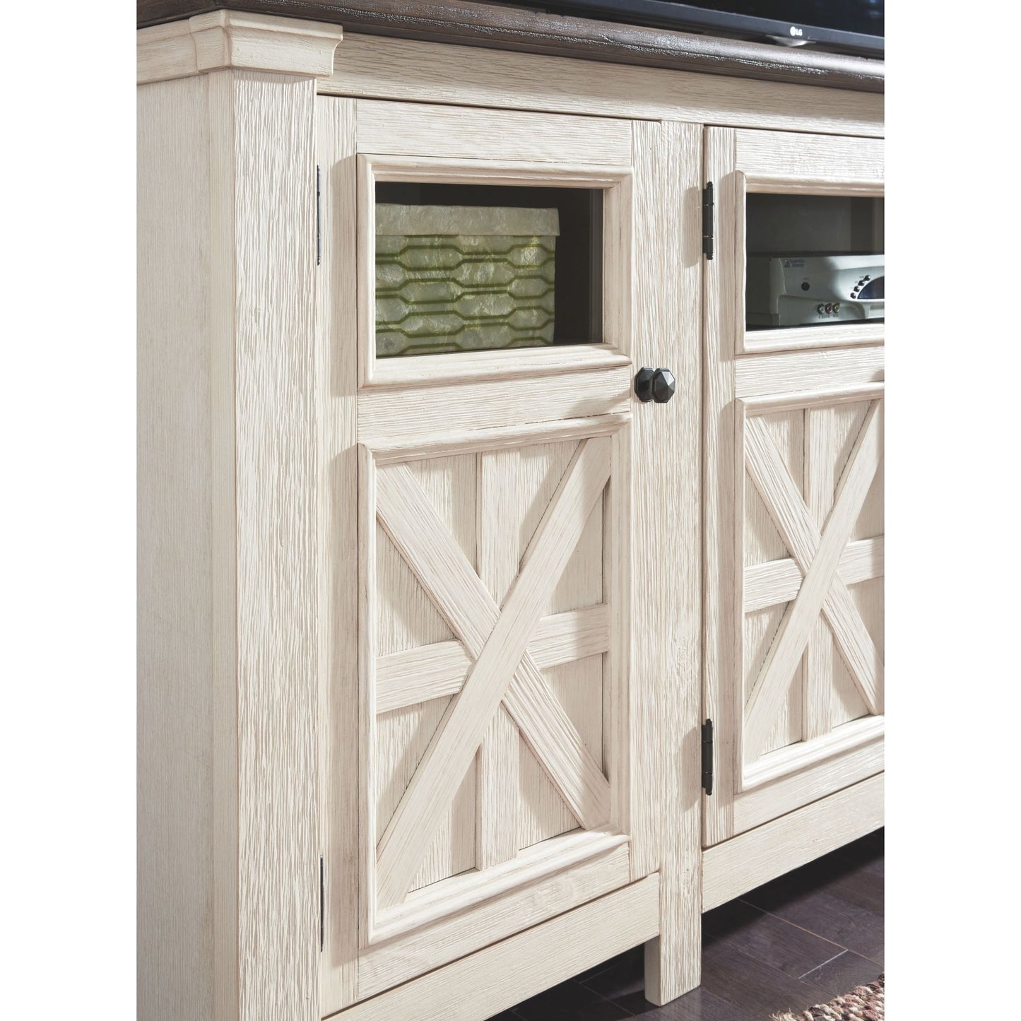 Meuble TV Bolanburg - Blanc/Gris patiné