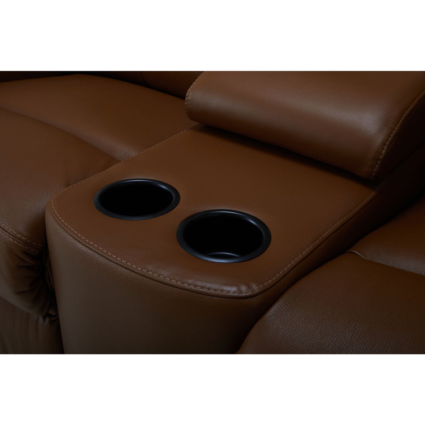Causeuse inclinable électrique Arlo avec console - Valencia Biscotti