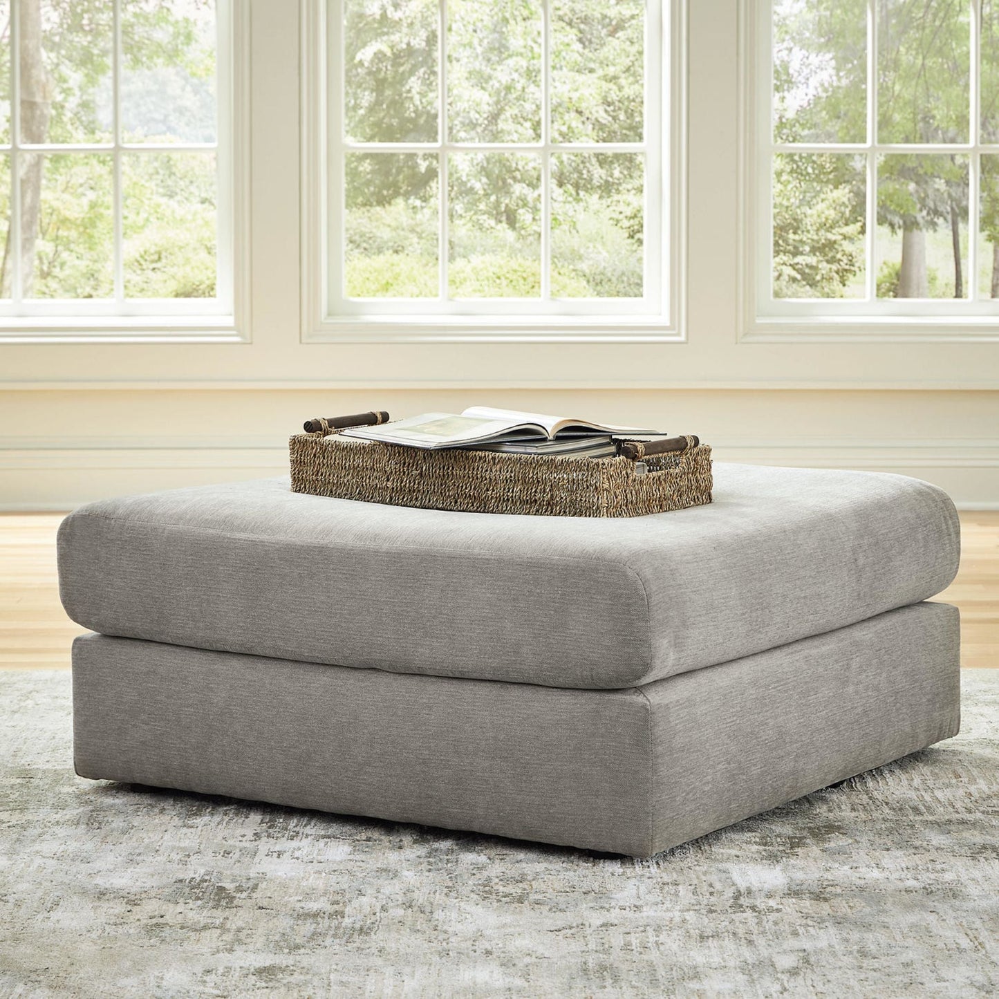 Pouf d'appoint surdimensionné Avaliyah - Frêne