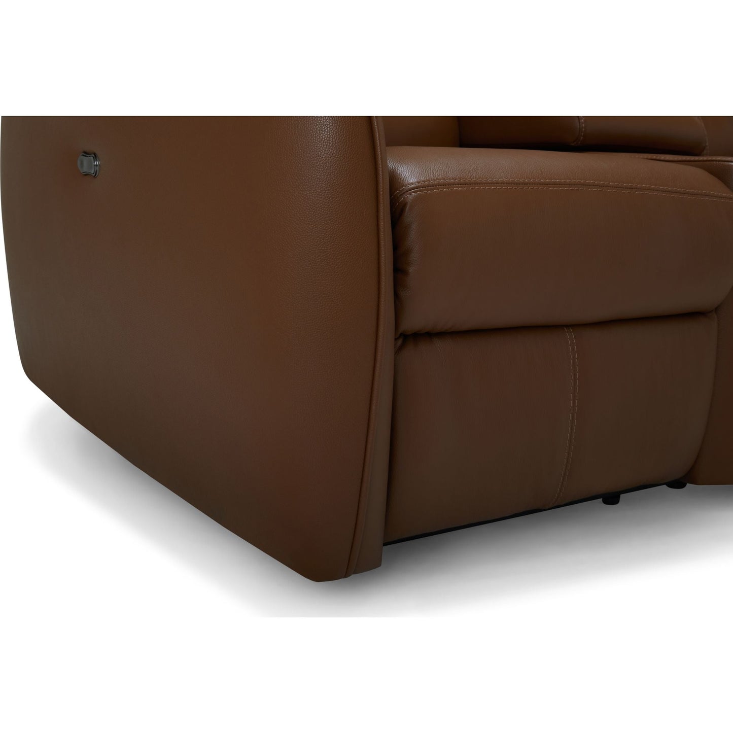 Causeuse inclinable électrique Arlo avec console - Valencia Biscotti