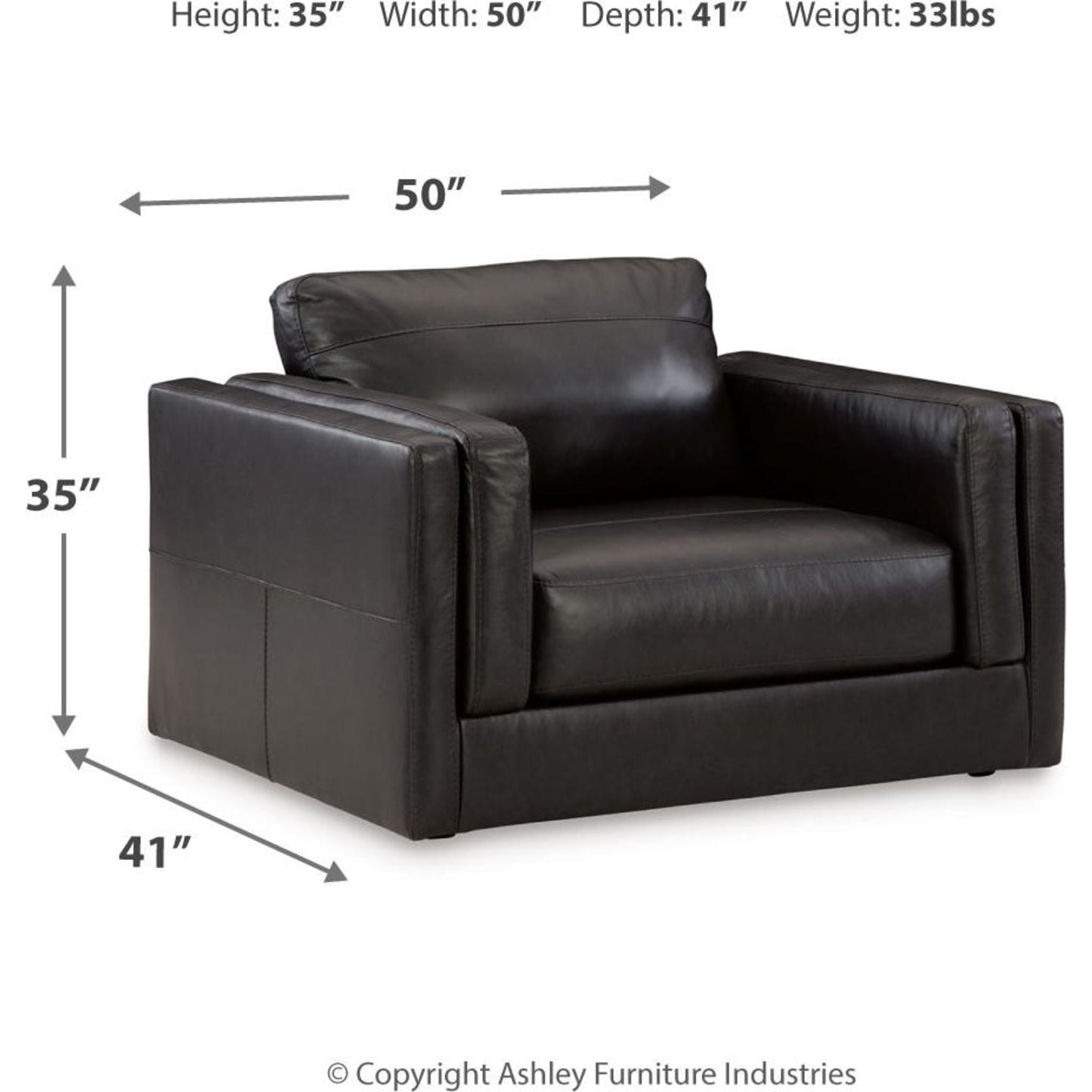 Chaise et demie Amiata - Onyx