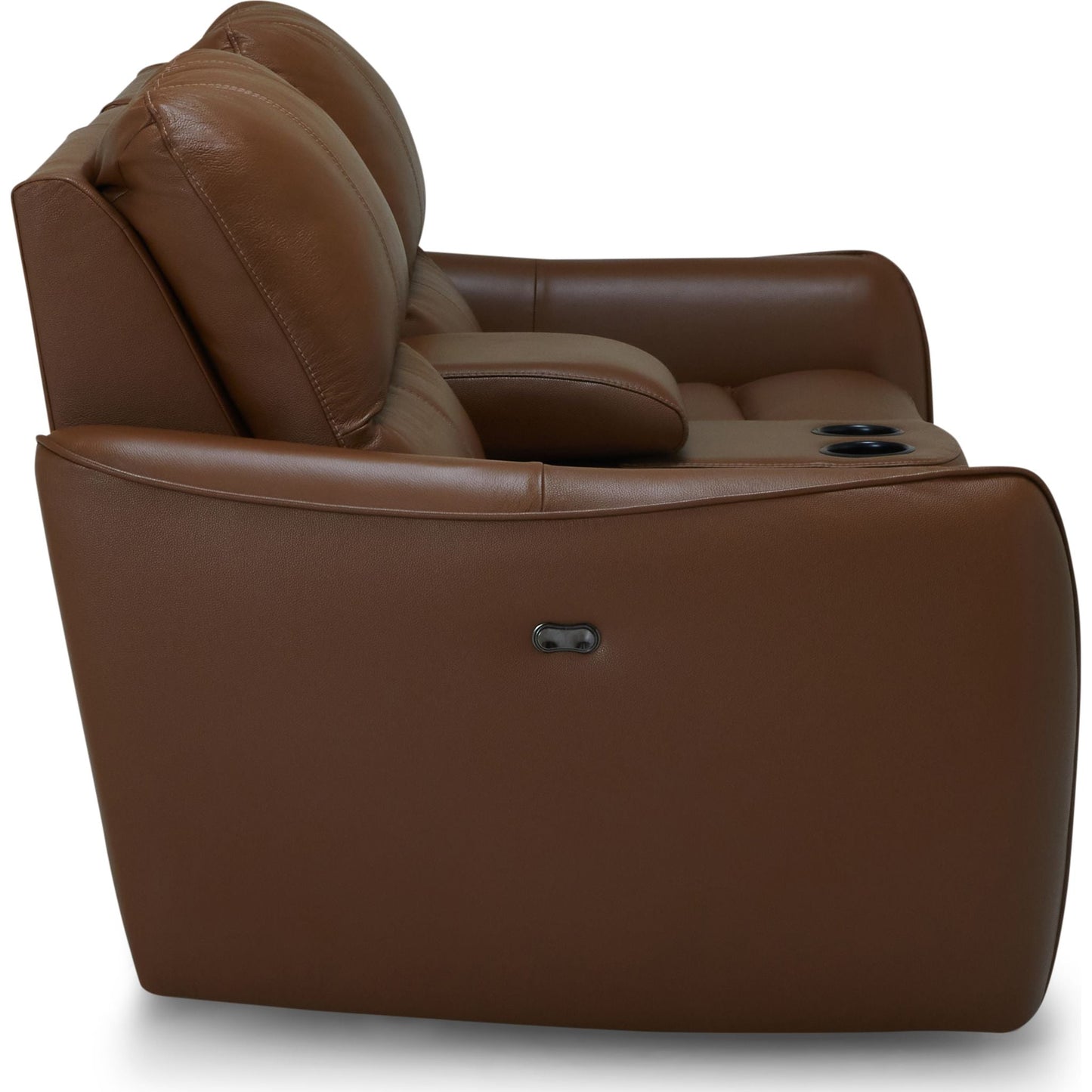 Causeuse inclinable électrique Arlo avec console - Valencia Biscotti