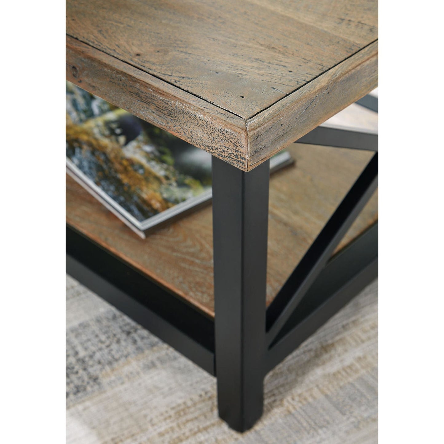 Table basse Bristenfort - Marron/Noir