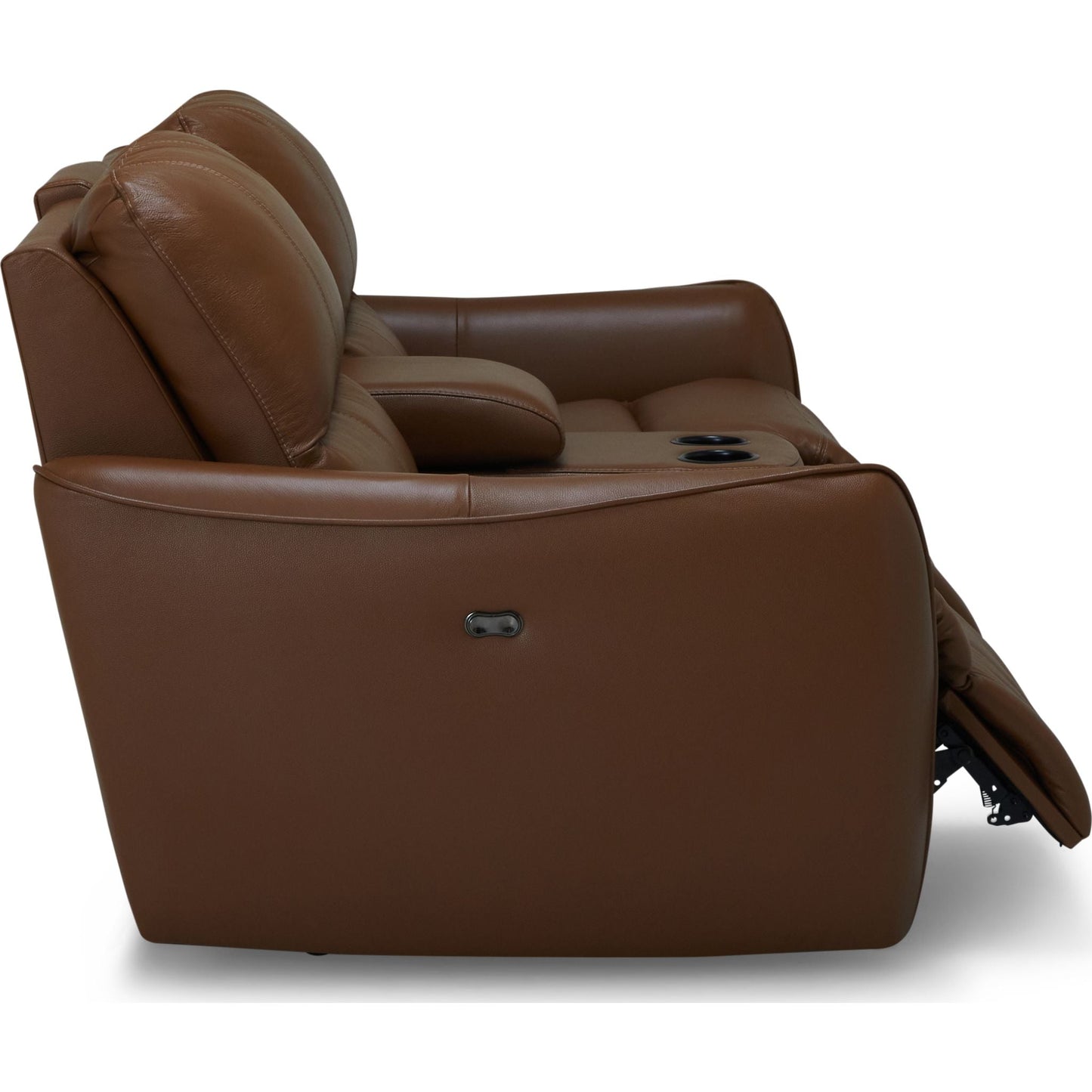 Causeuse inclinable électrique Arlo avec console - Valencia Biscotti