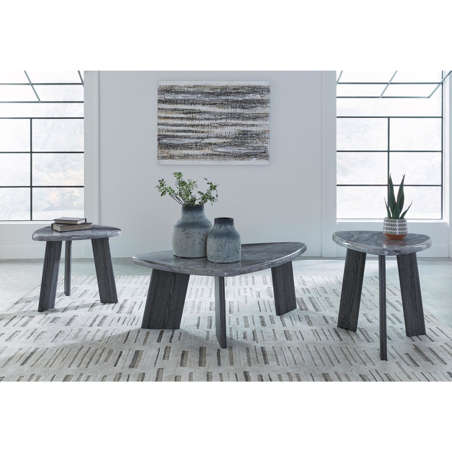 Tables Bluebond (lot de 3) - Gris