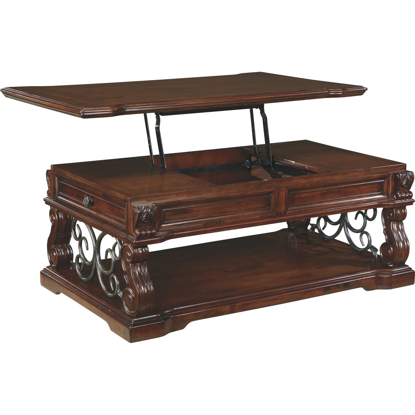 Table basse Alymere - Brun rustique