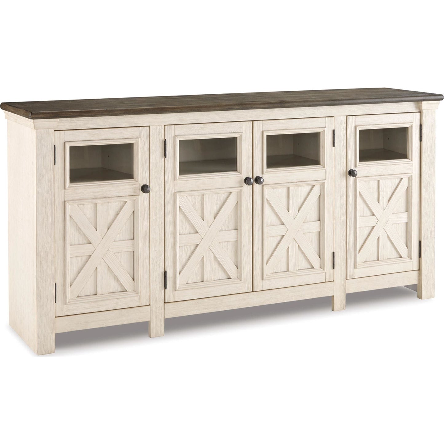 Meuble TV Bolanburg - Blanc/Gris patiné