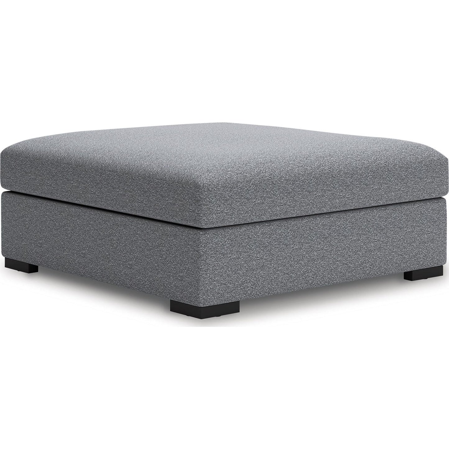 Pouf d'appoint surdimensionné Bealton - Sel et poivre