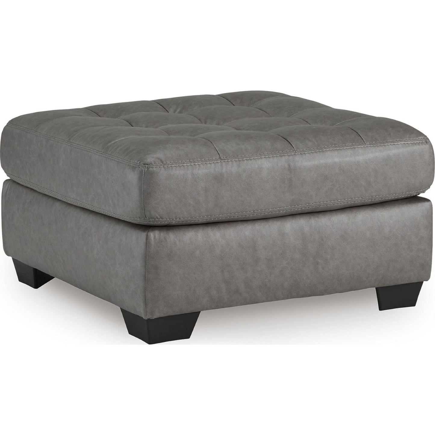 Pouf d'appoint surdimensionné Clairette Court - Alliage