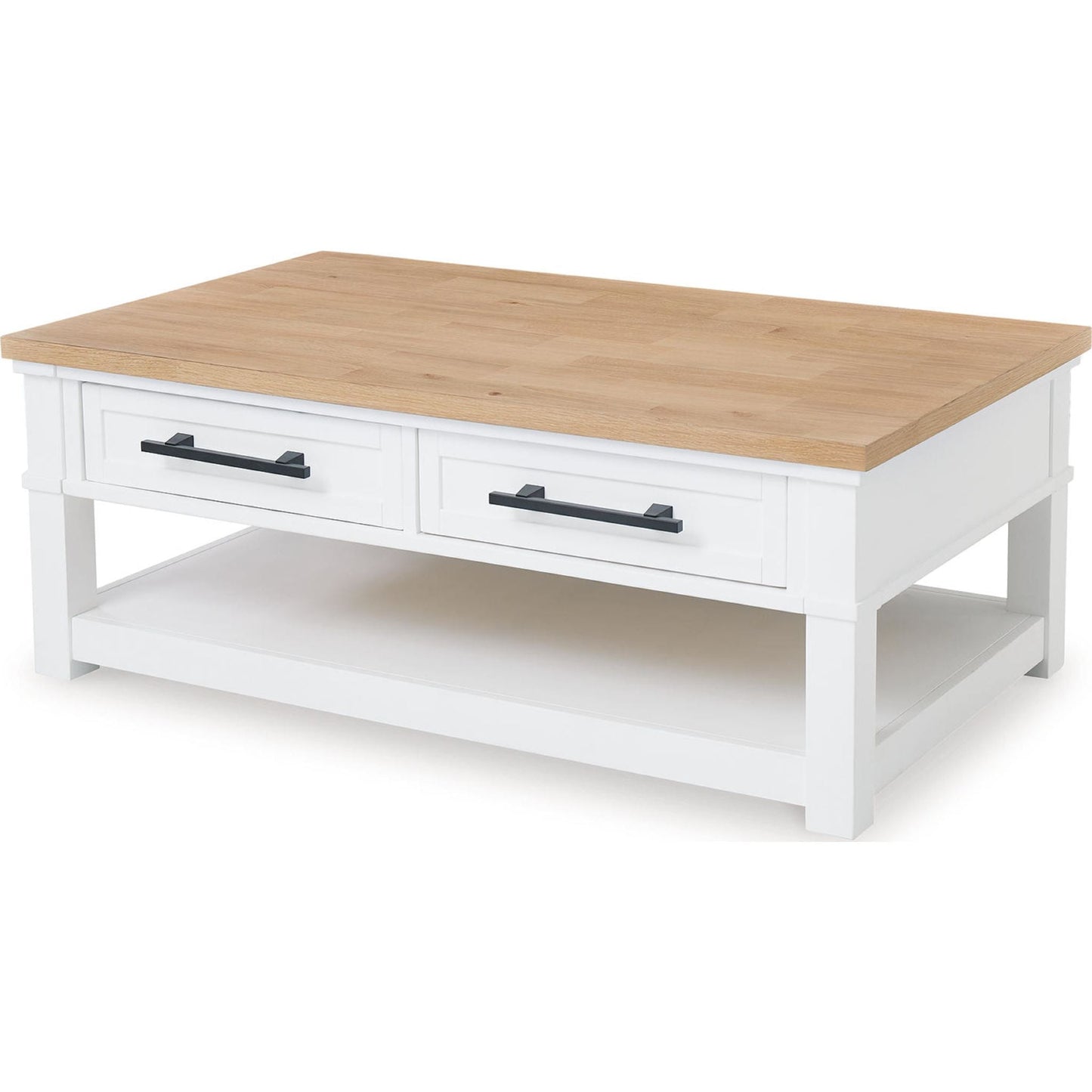 Table basse Ashbryn - Blanc/Naturel