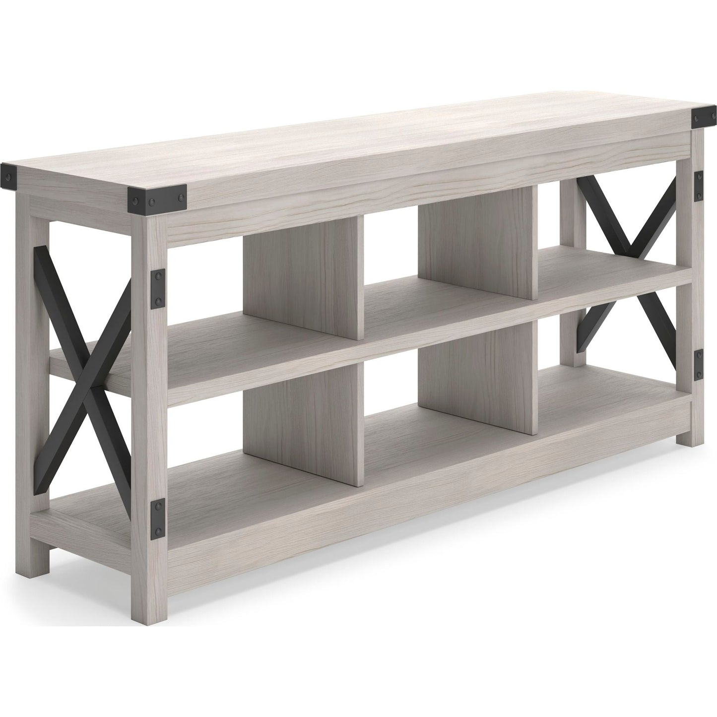 Meuble TV Bayflynn - Blanc/Noir