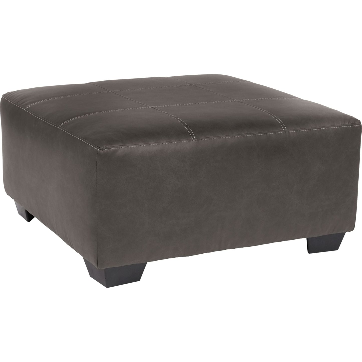 Pouf d'appoint surdimensionné Aberton - Gris
