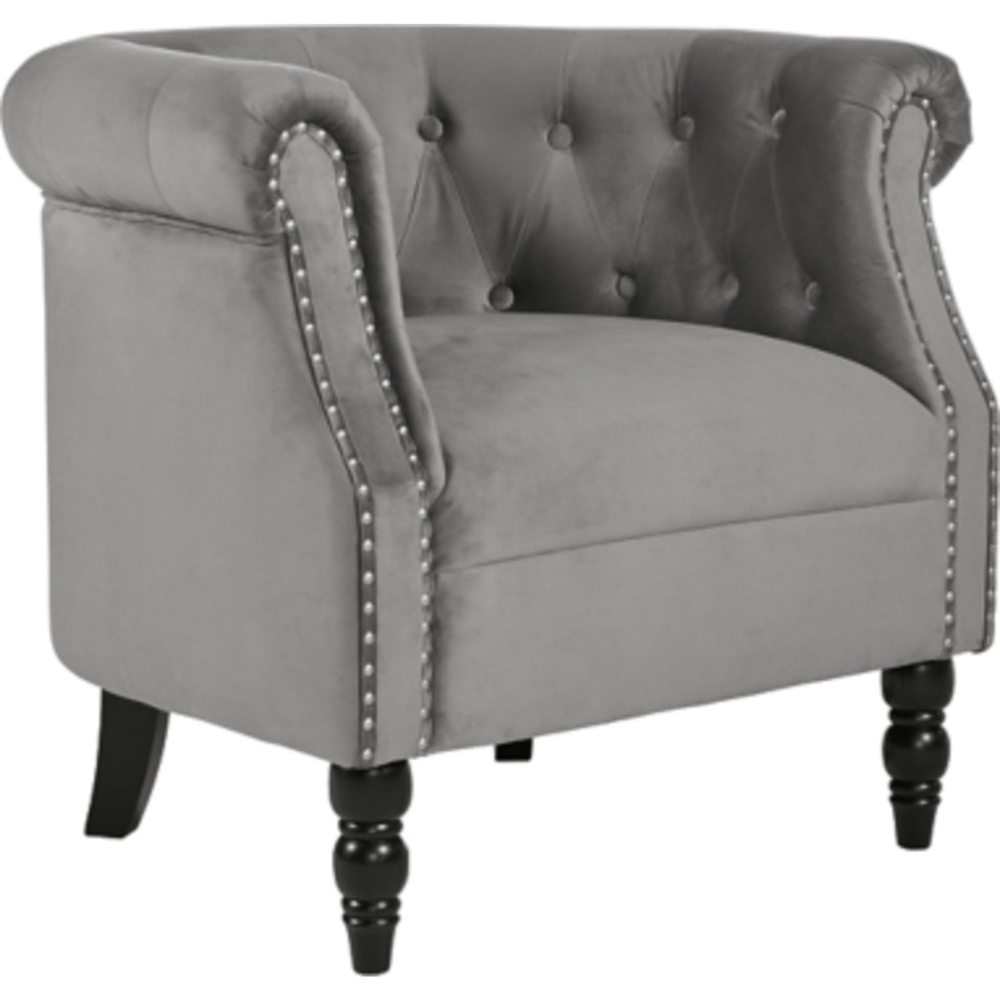 Fauteuil d'appoint Deaza - Gris