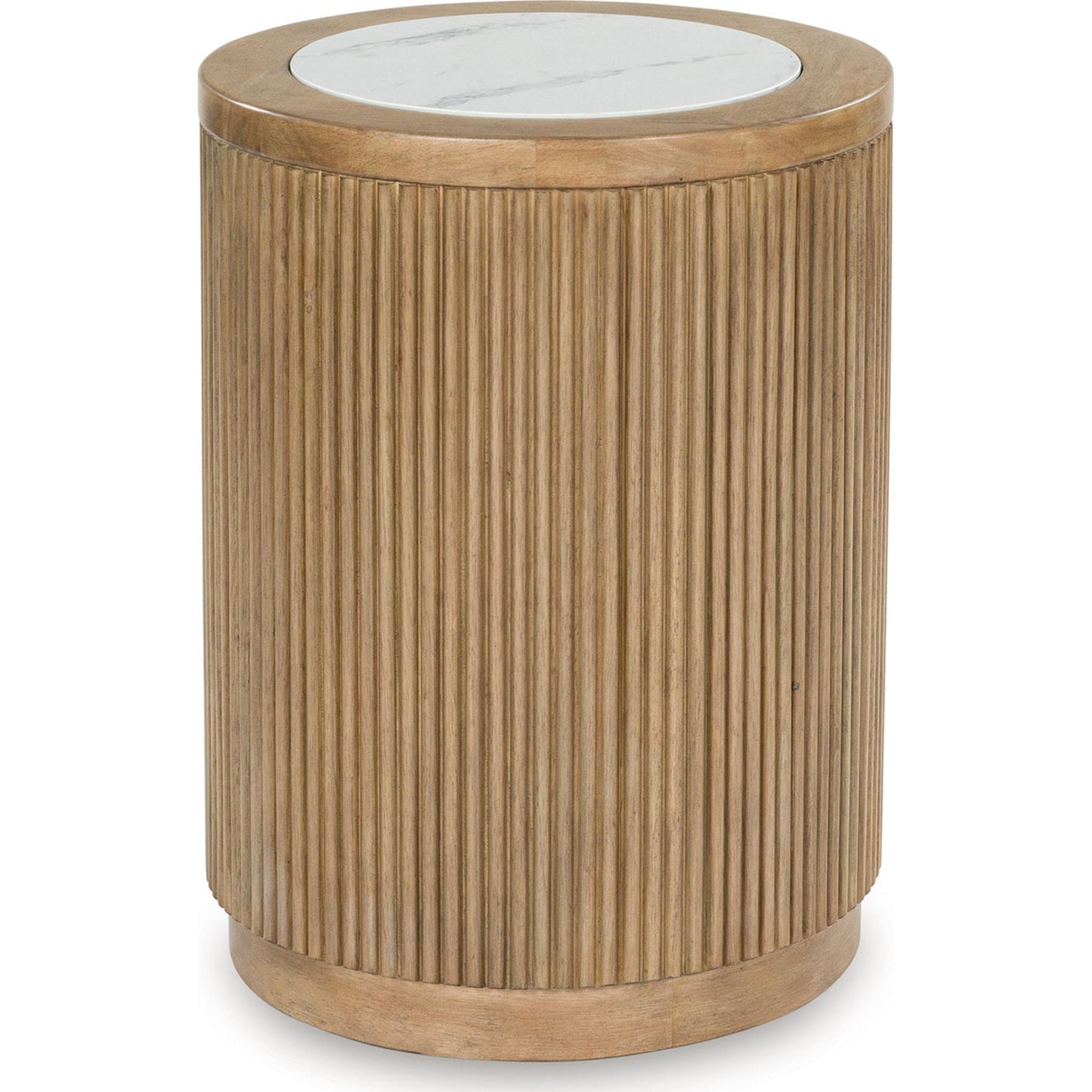Table d'appoint Camdill - Marron clair/blanc