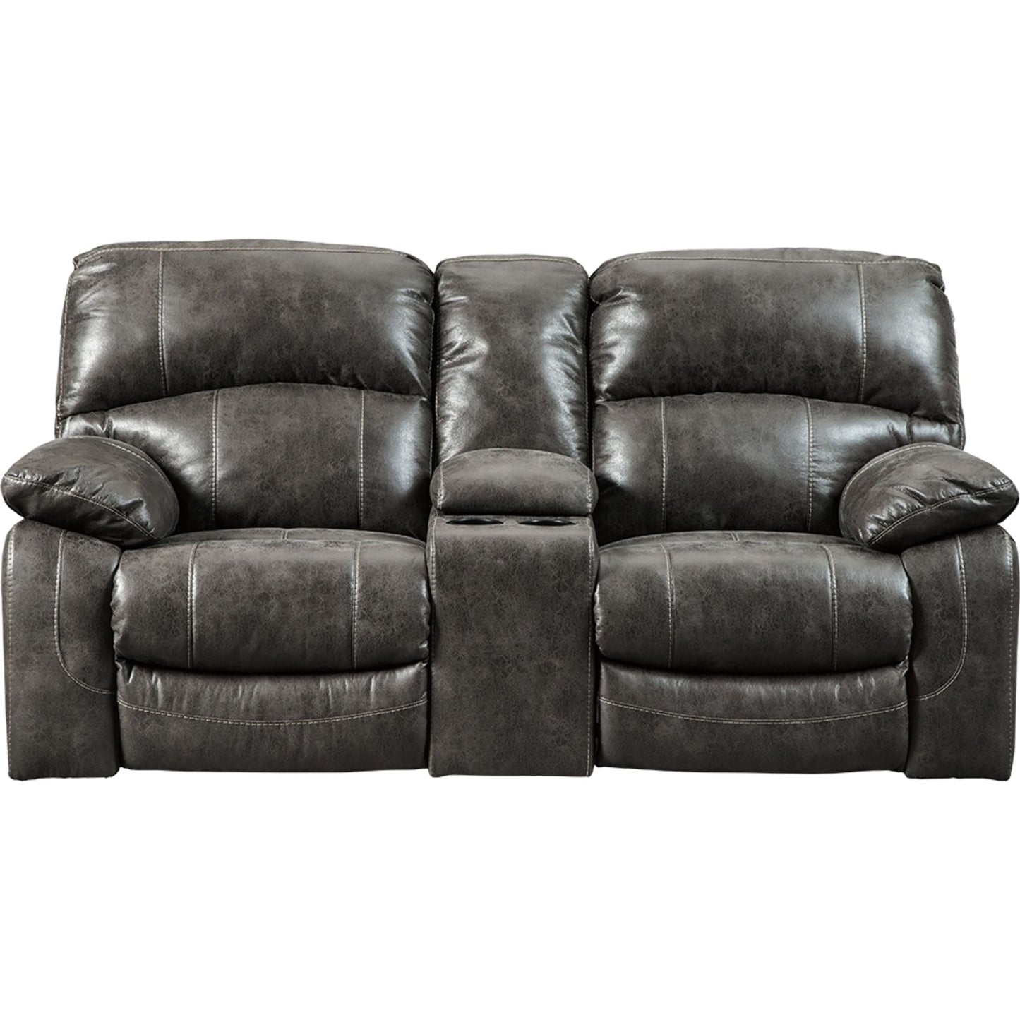 Causeuse inclinable électrique Dunwell avec console - Acier