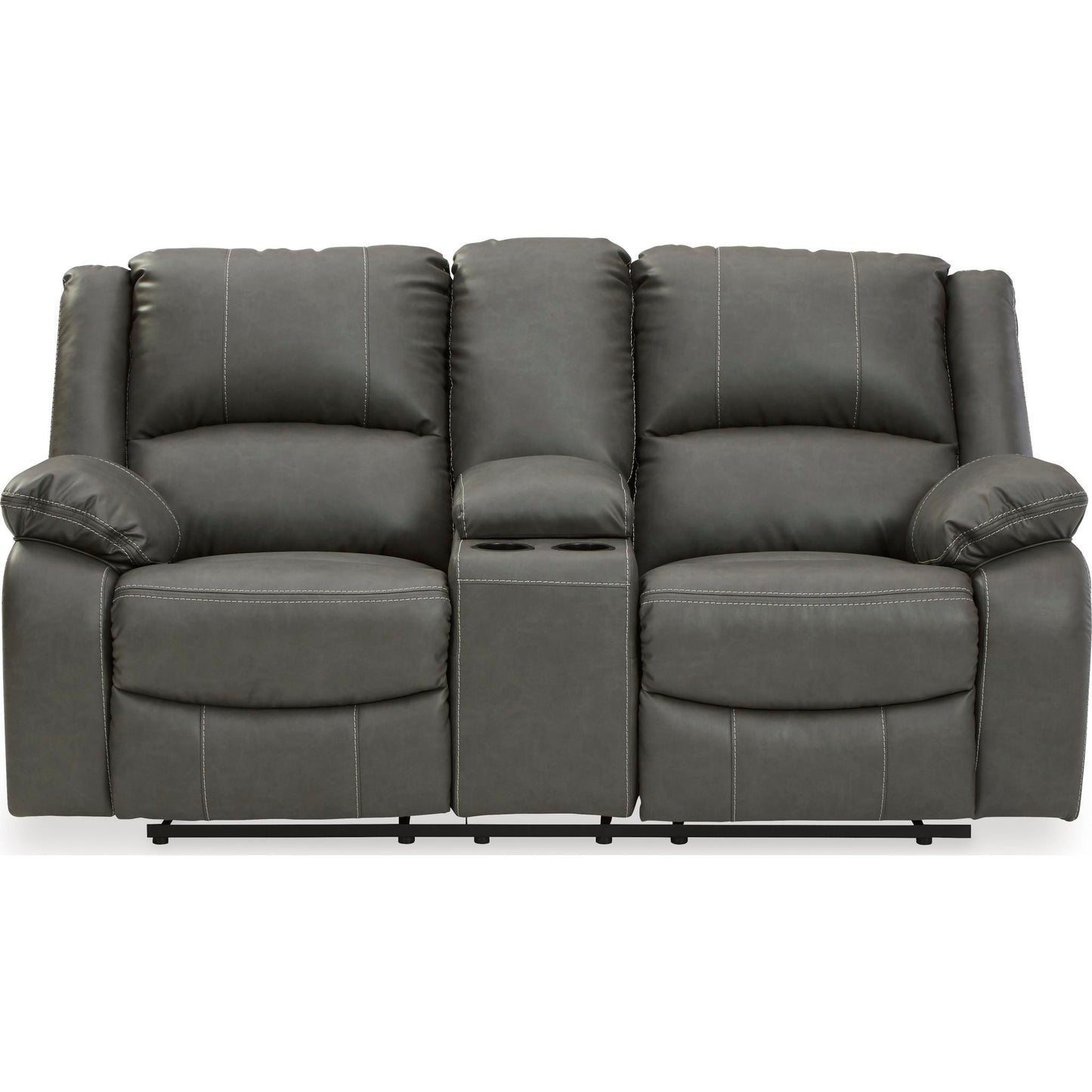 Causeuse inclinable électrique avec console Calderwell - Gris