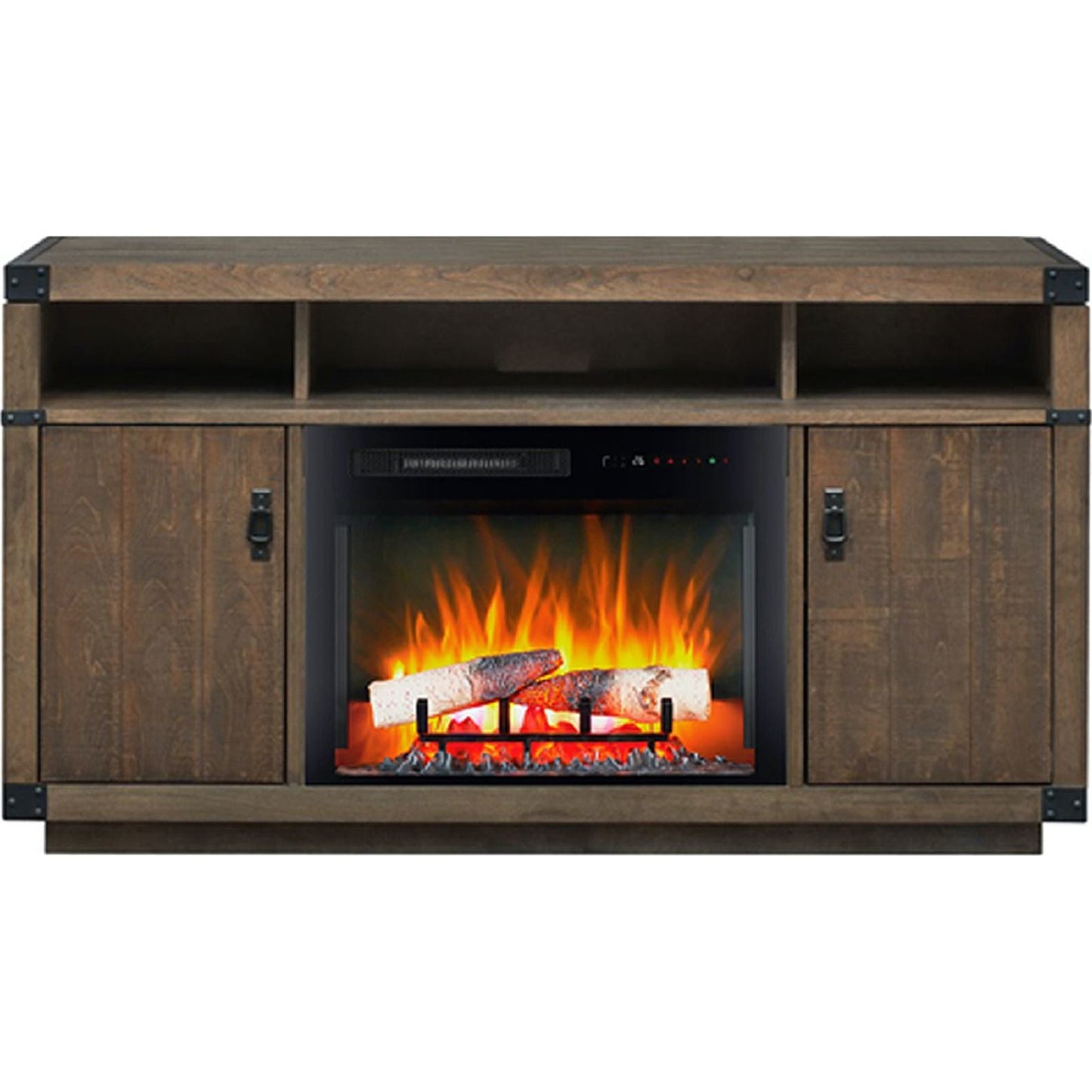 Console à puces avec cheminée - Cannelle