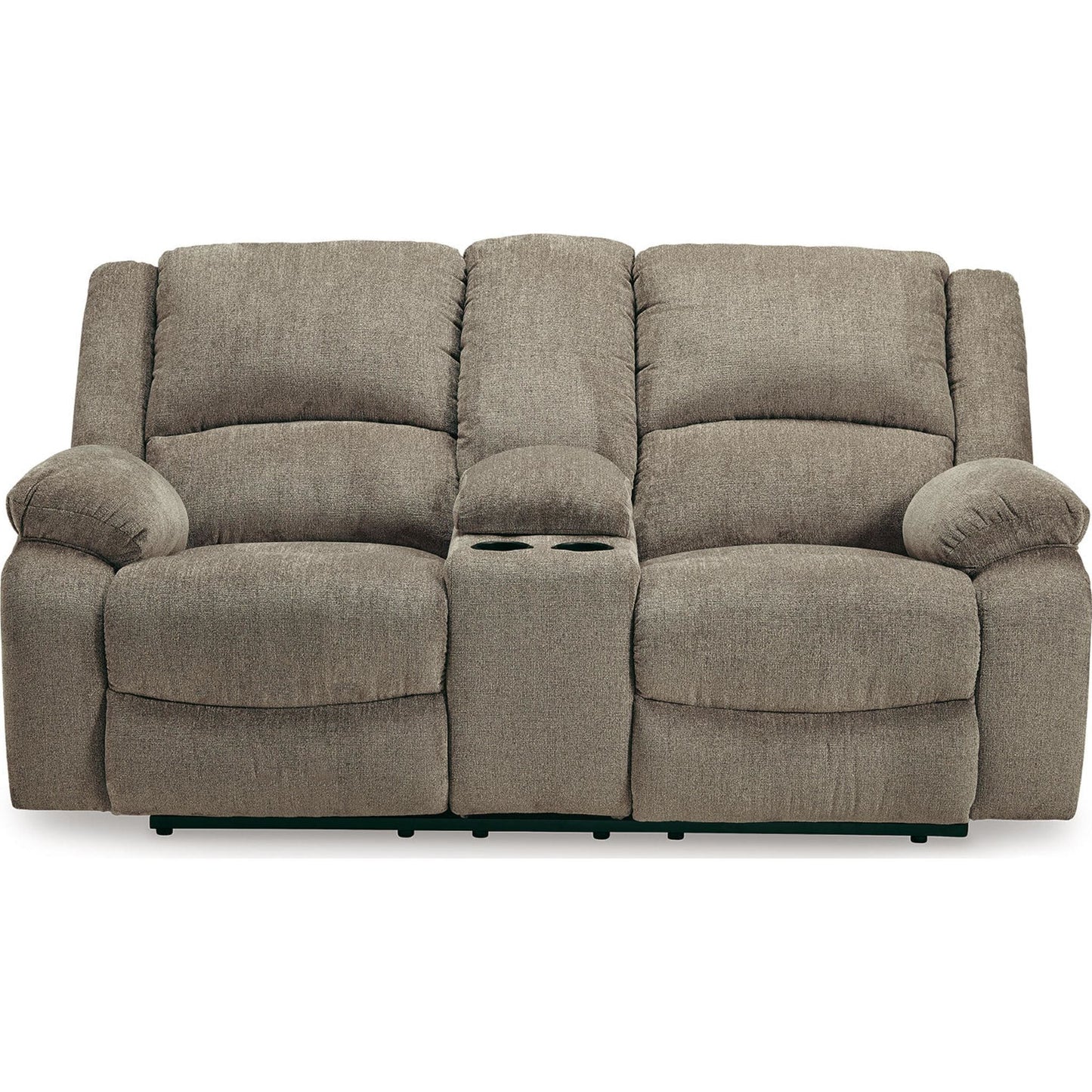Causeuse inclinable électrique Draycoll avec console - Étain