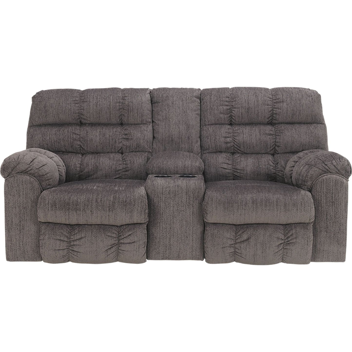 Causeuse inclinable avec console Acieona - Ardoise