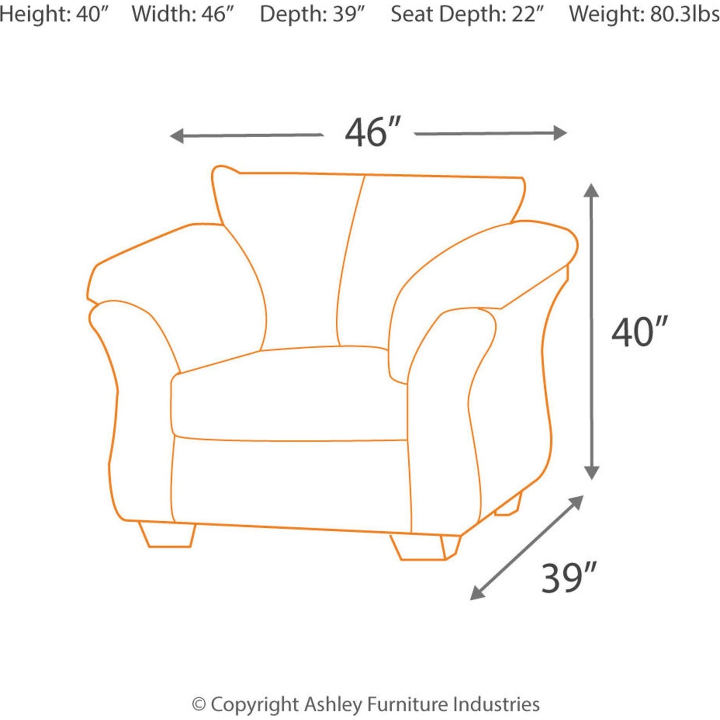 Chaise Darcy