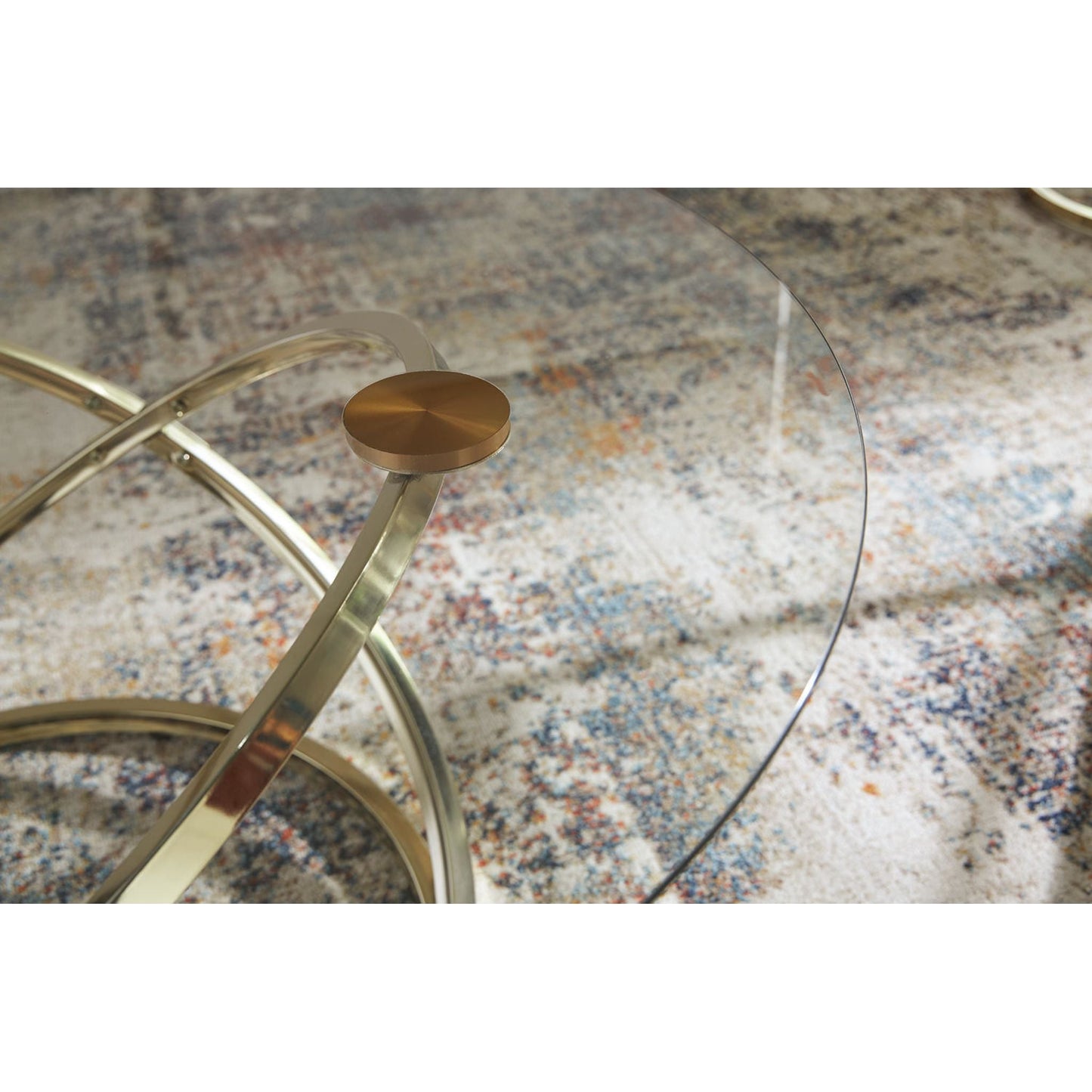 Tables Crimonti, lot de 3 - Champagne