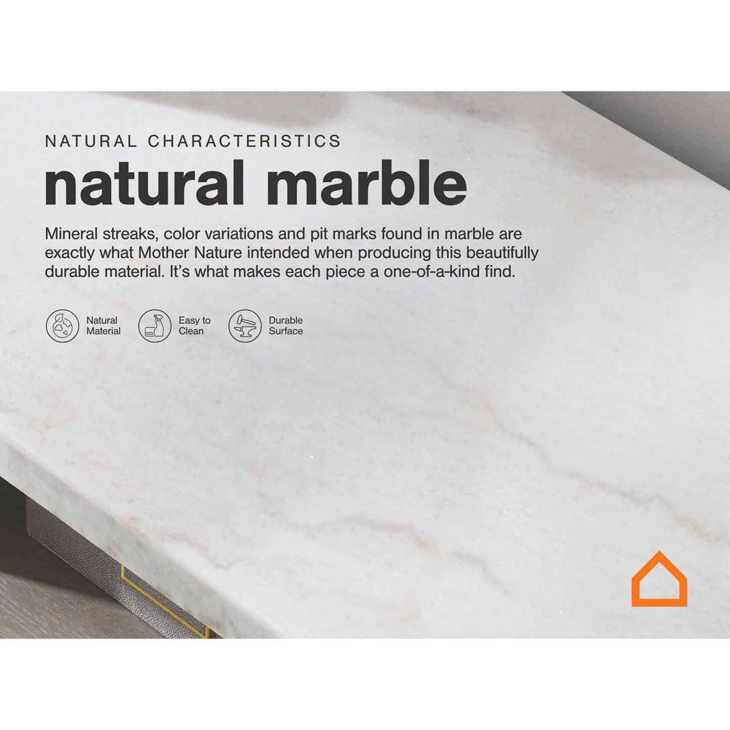 Table d'appoint Burkhaus - Blanc/marron foncé