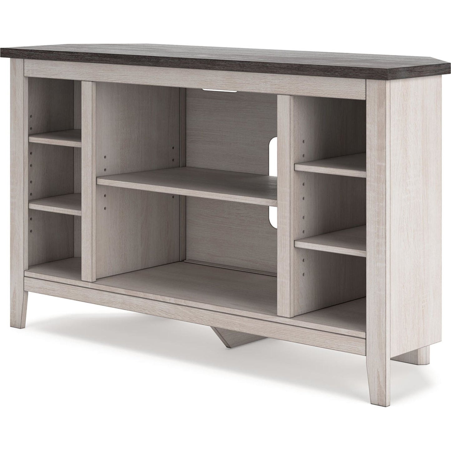 Meuble TV d'angle Dorrinson - Bicolore