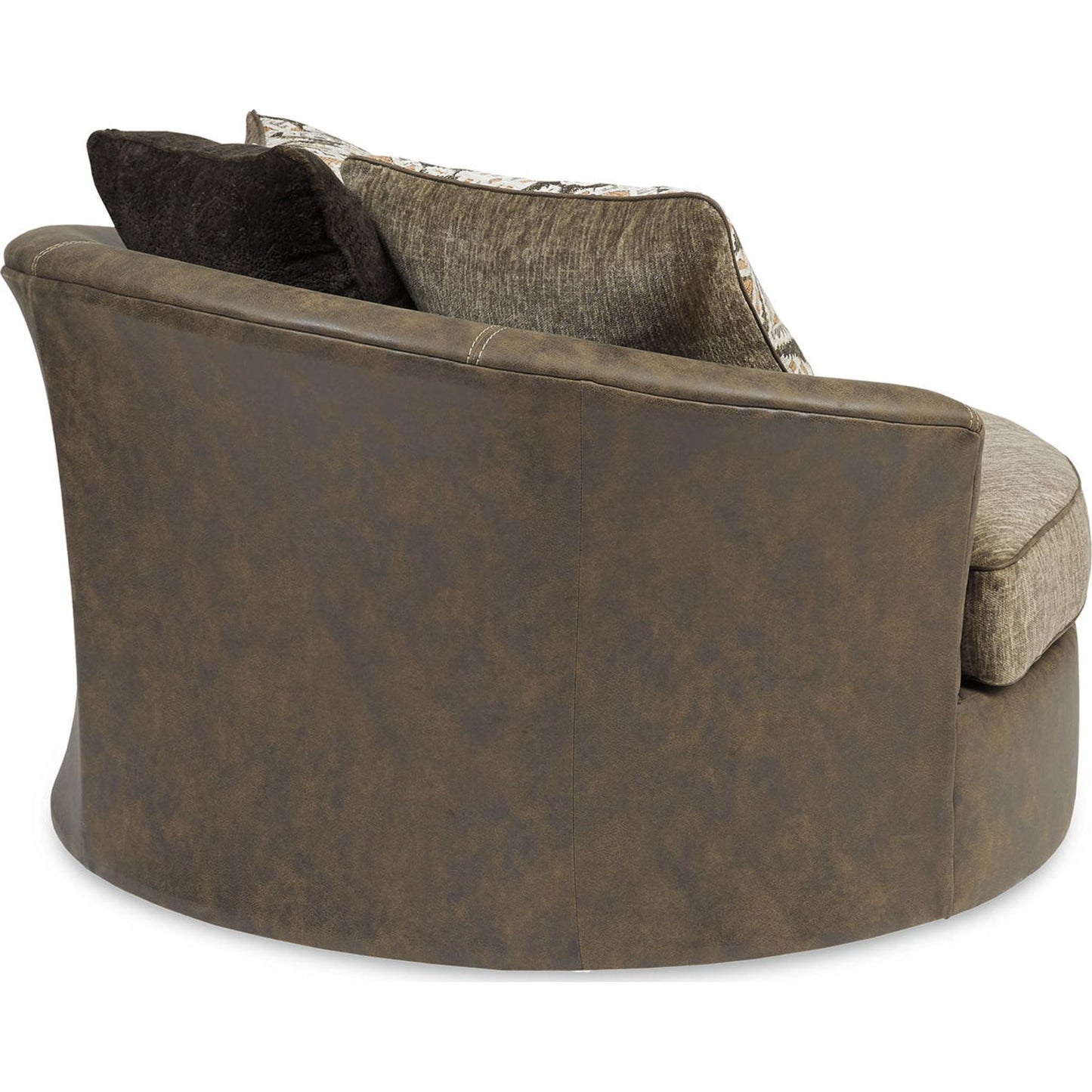 Chaise pivotante Abalone - Chocolat