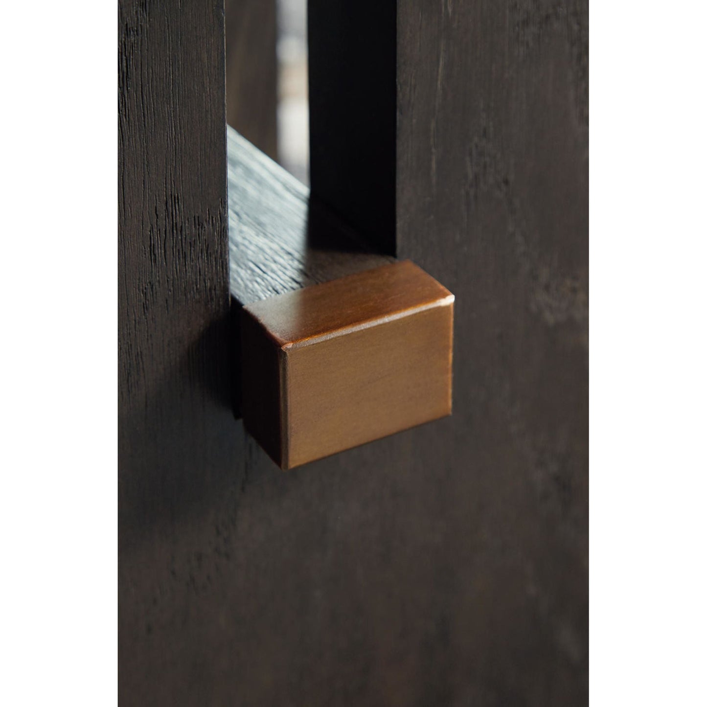 Table d'appoint Burkhaus - Blanc/marron foncé