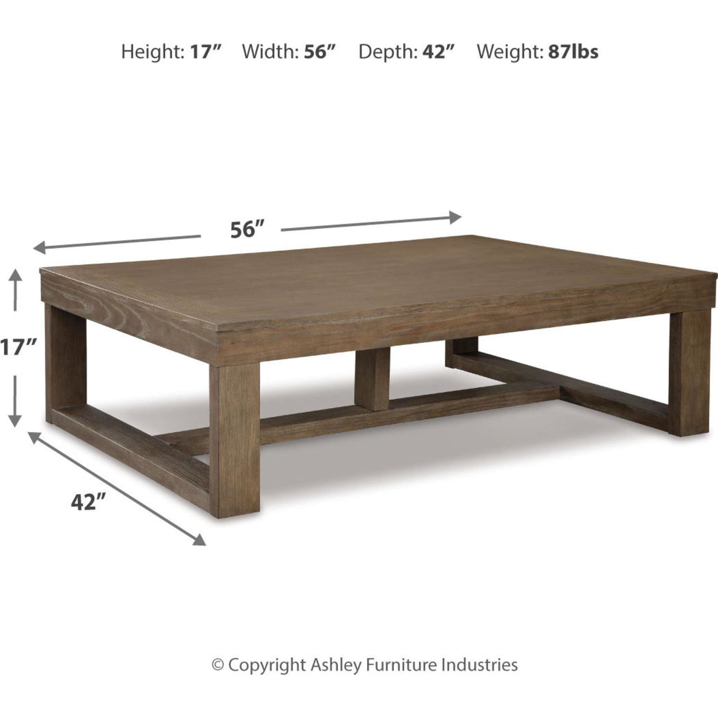 Table basse Cariton - Gris