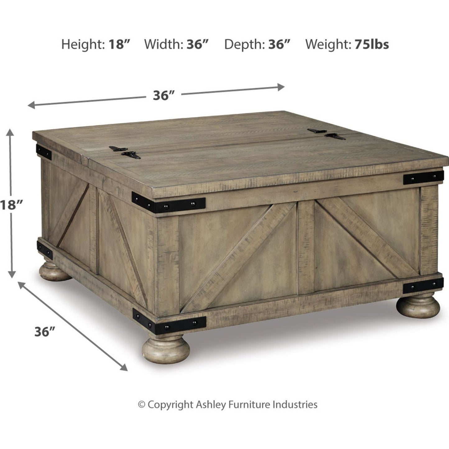Table basse Aldwin - Gris
