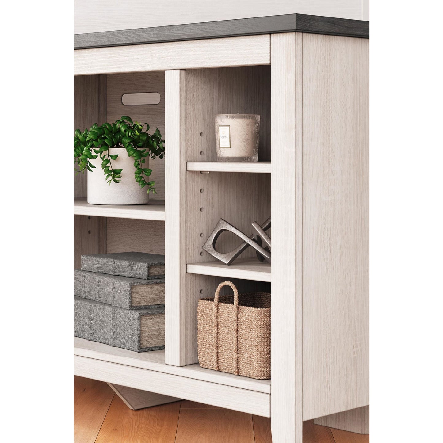 Meuble TV d'angle Dorrinson - Bicolore
