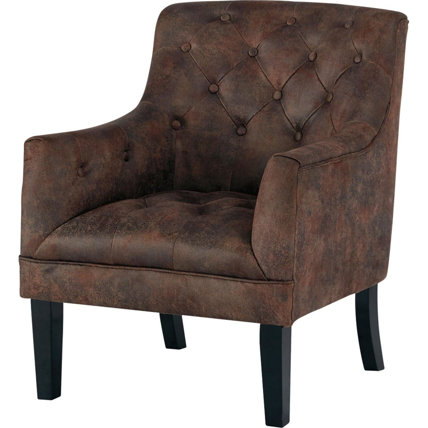 Fauteuil d'appoint Drakelle - Acajou