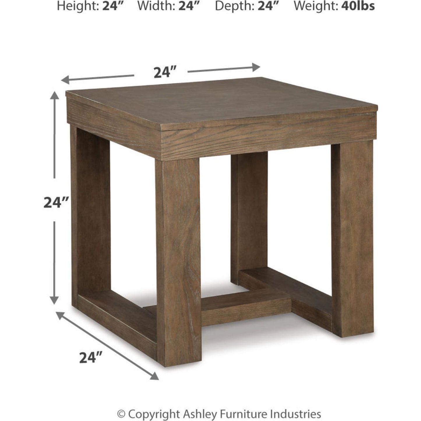 Table d'appoint Cariton - Gris