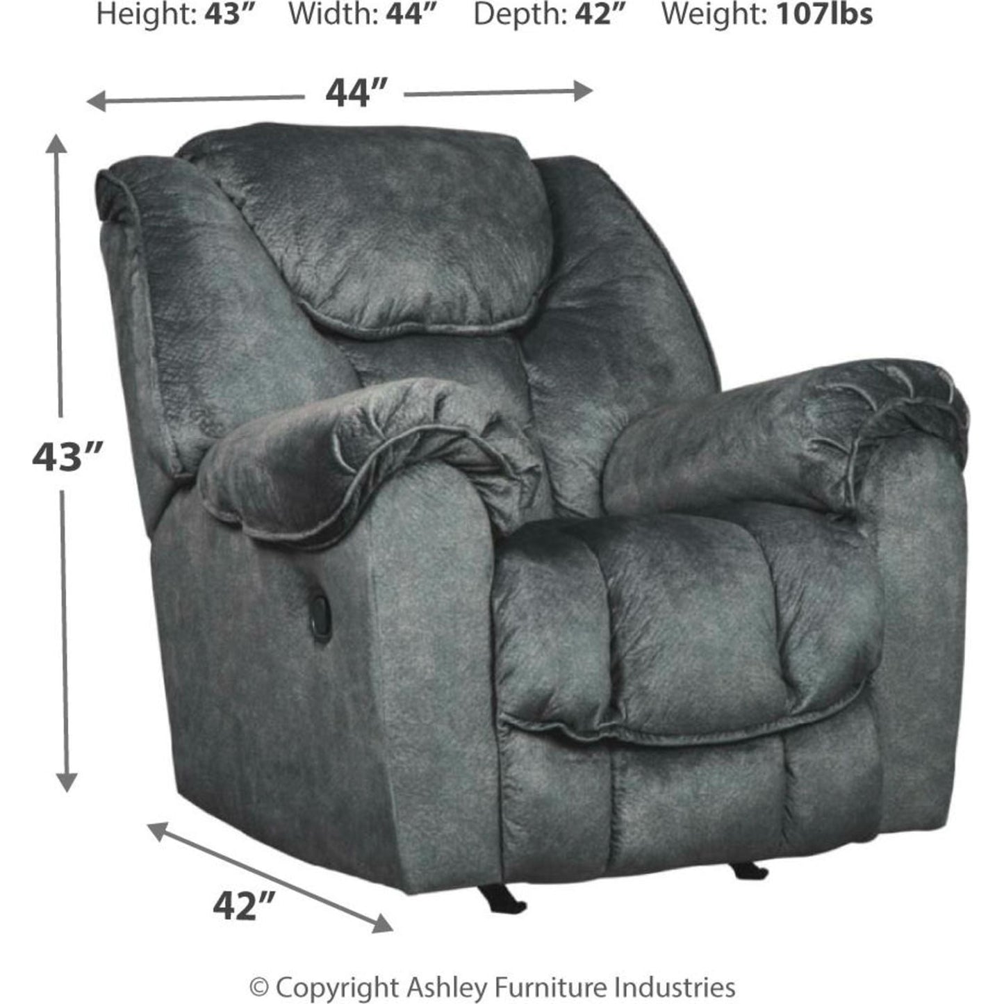 Fauteuil inclinable à bascule Capehorn - Granit