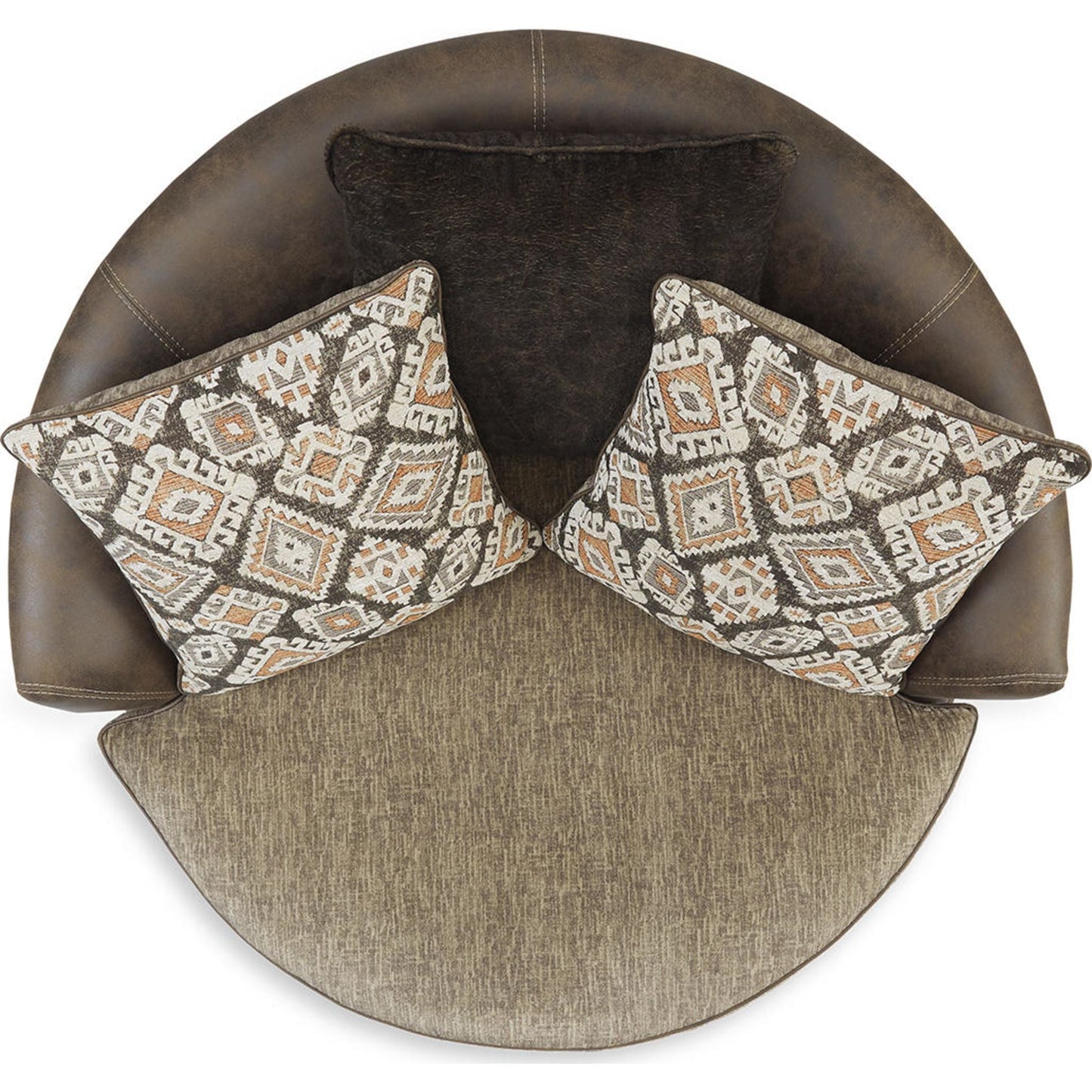 Chaise pivotante Abalone - Chocolat