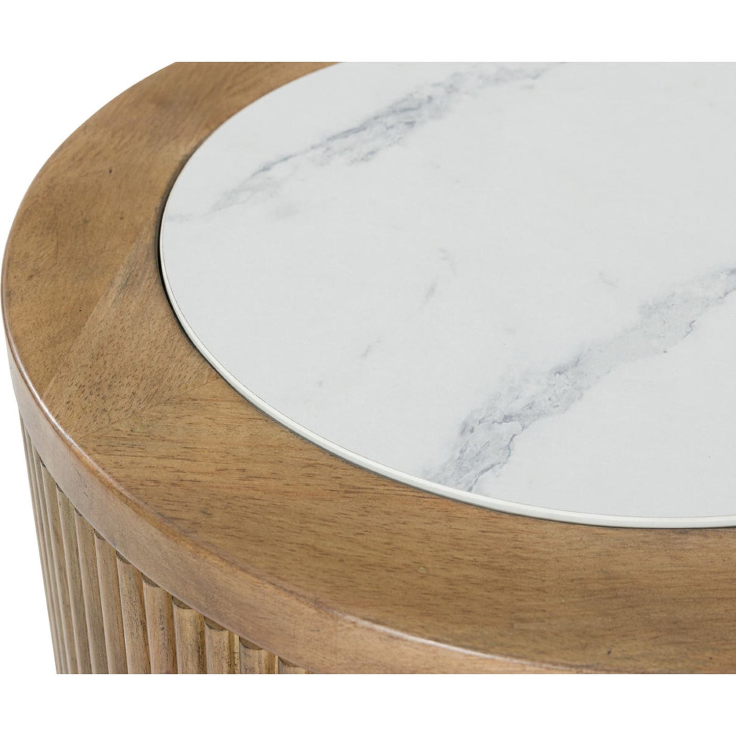 Table d'appoint Camdill - Marron clair/blanc