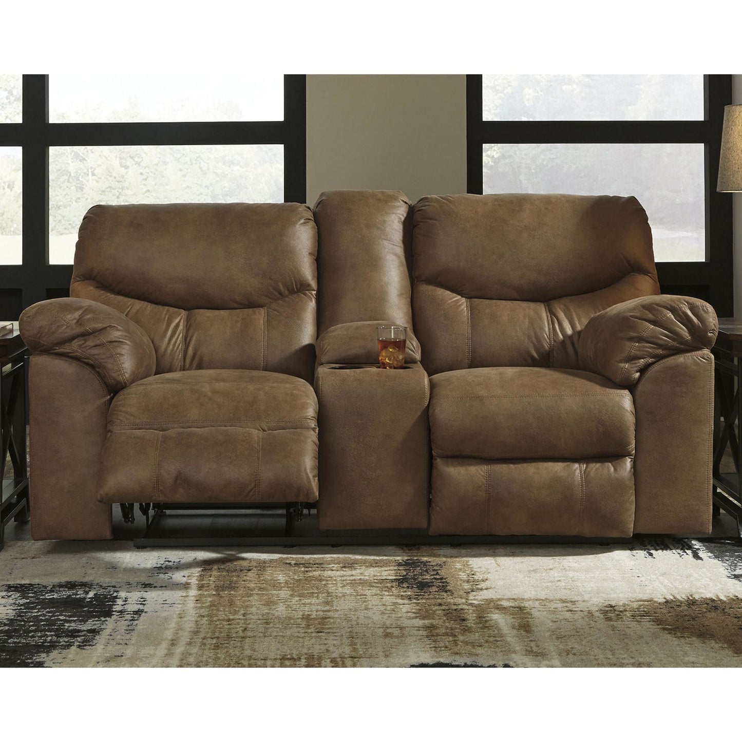 Causeuse inclinable Boxberg avec console - Écorce