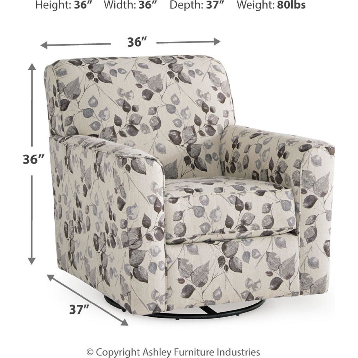 Chaise pivotante Abney - Platine