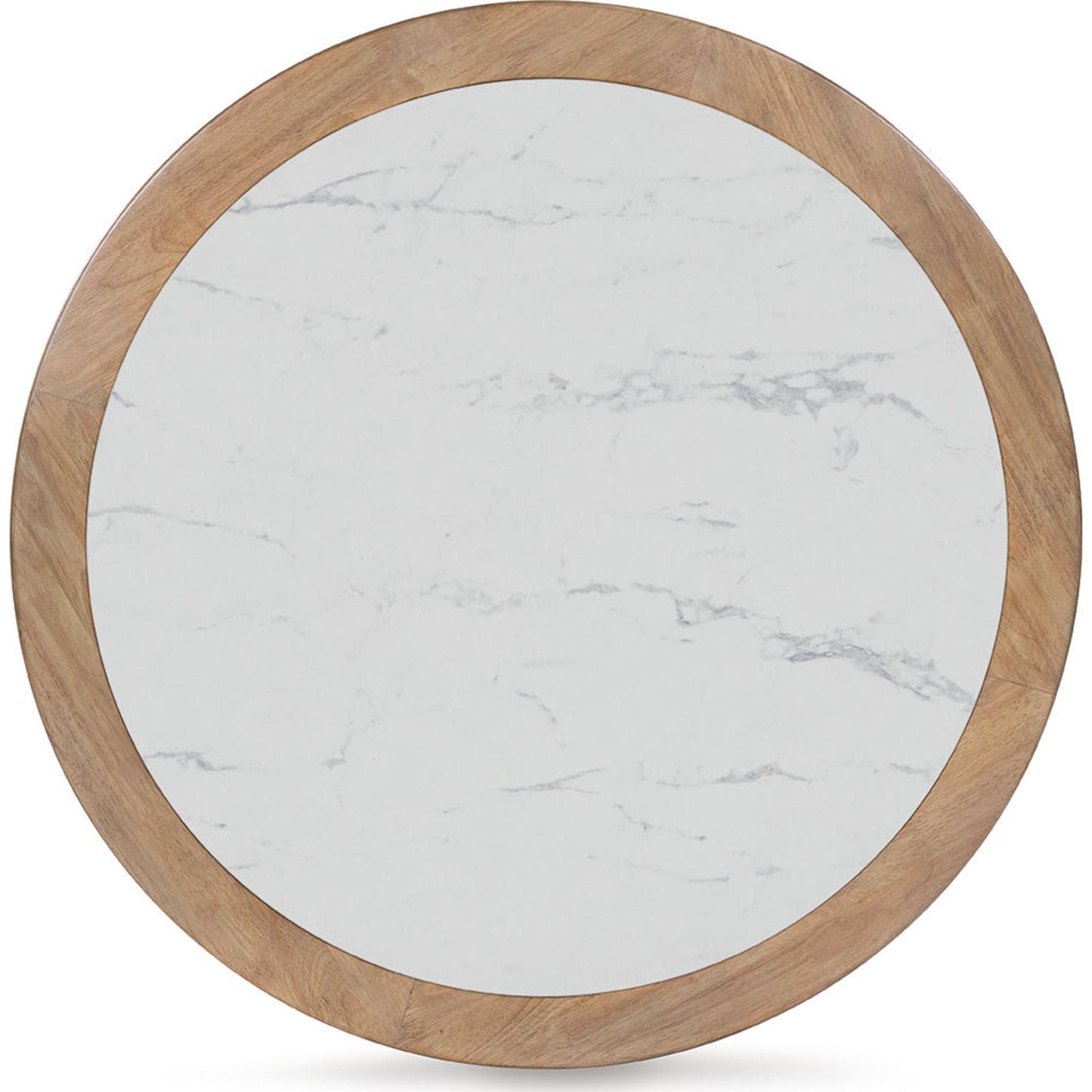 Table basse Camdill - Marron clair/blanc