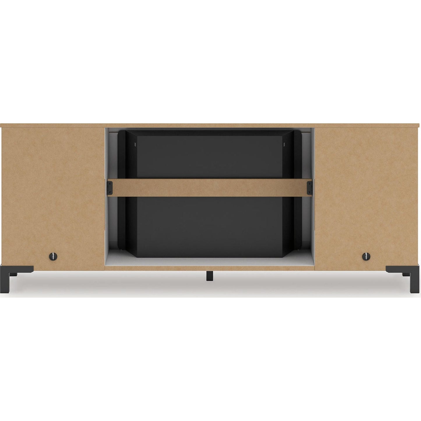 Meuble TV Brollevi avec cheminée - Blanc