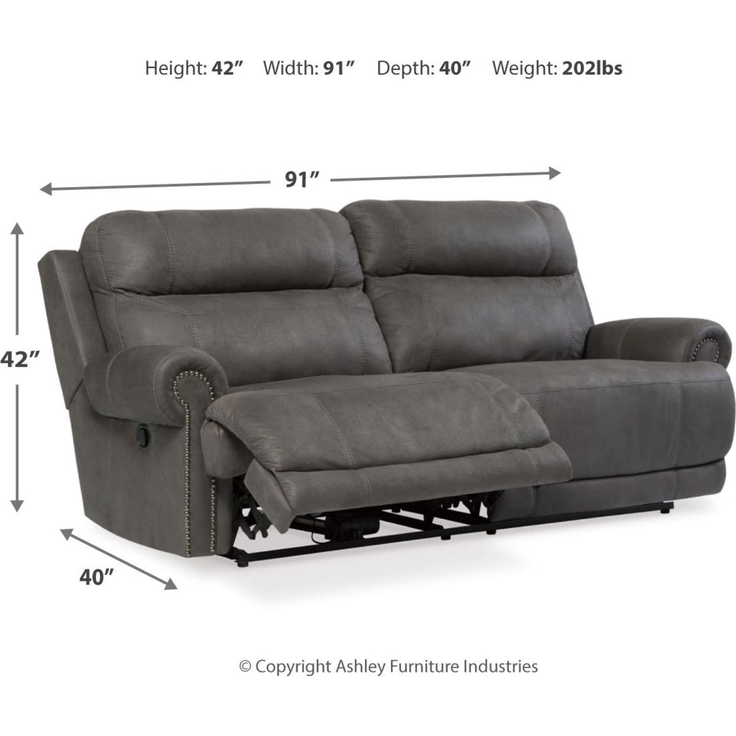 Canapé inclinable Austere - Gris