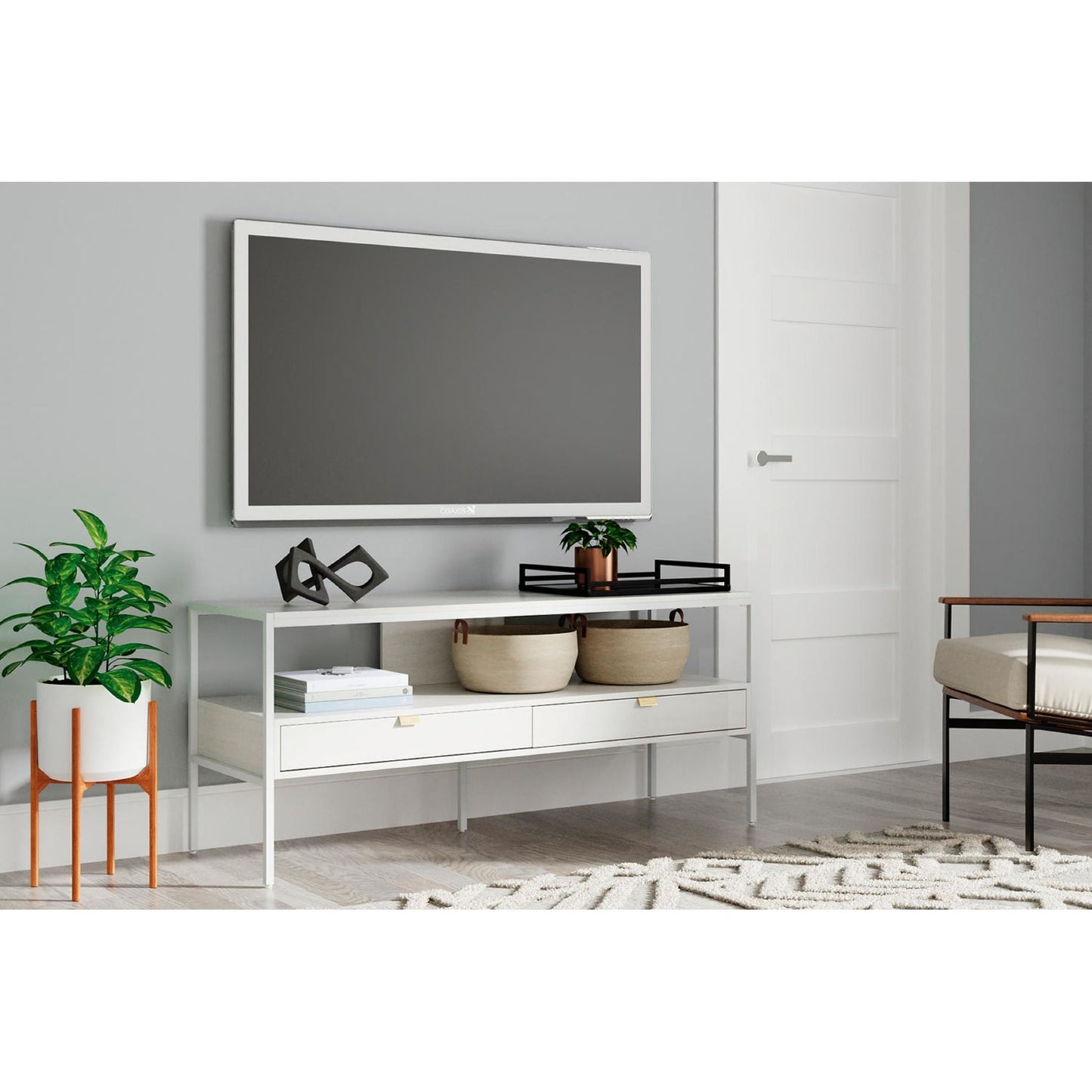 Meuble TV Deznee - Blanc