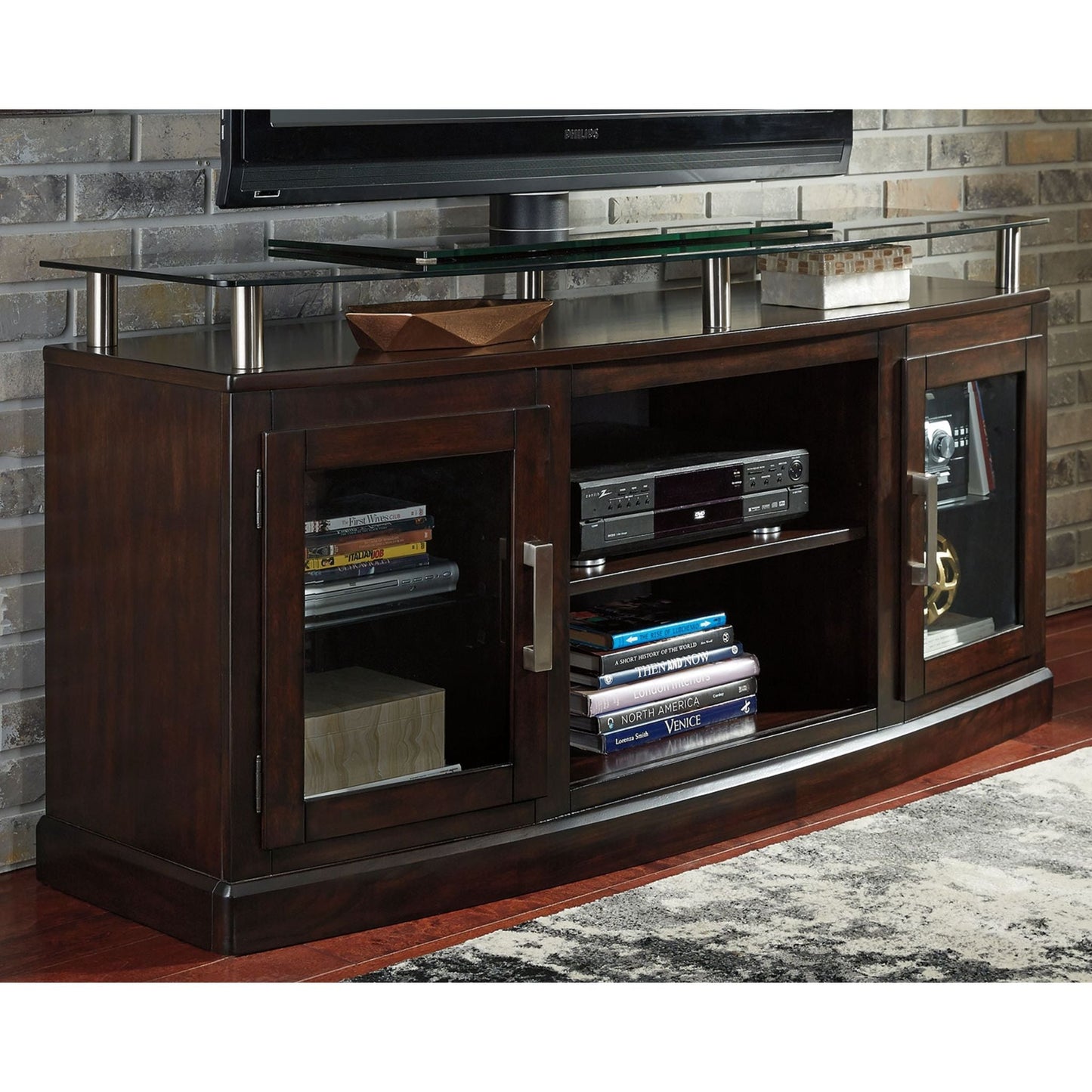 Meuble TV Chanceen - Marron foncé