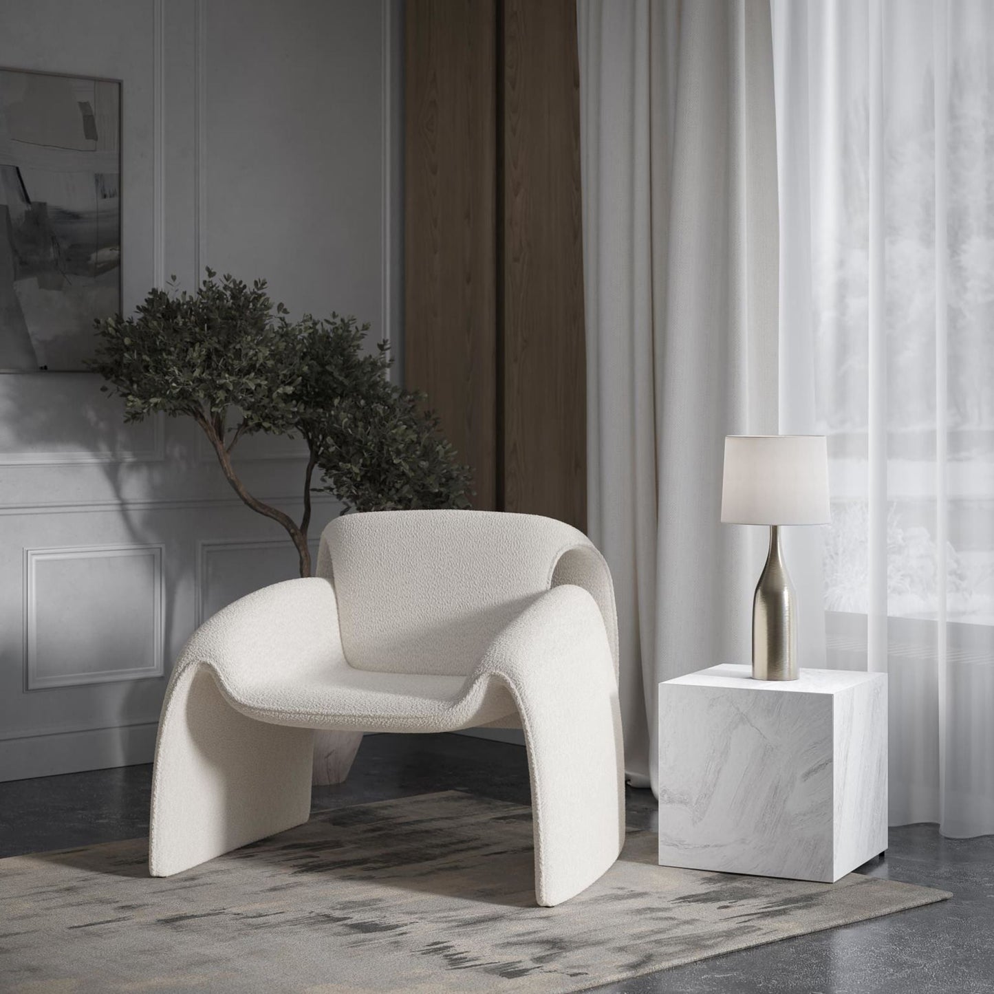 Fauteuil d'appoint Dolce - Naturel